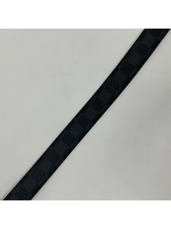 Louis Vuitton Ceinture Anagram Belt Leather Noir Black Silver main image 9